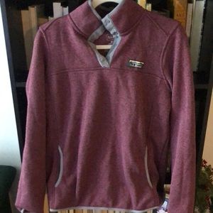 Purple llbean pullover